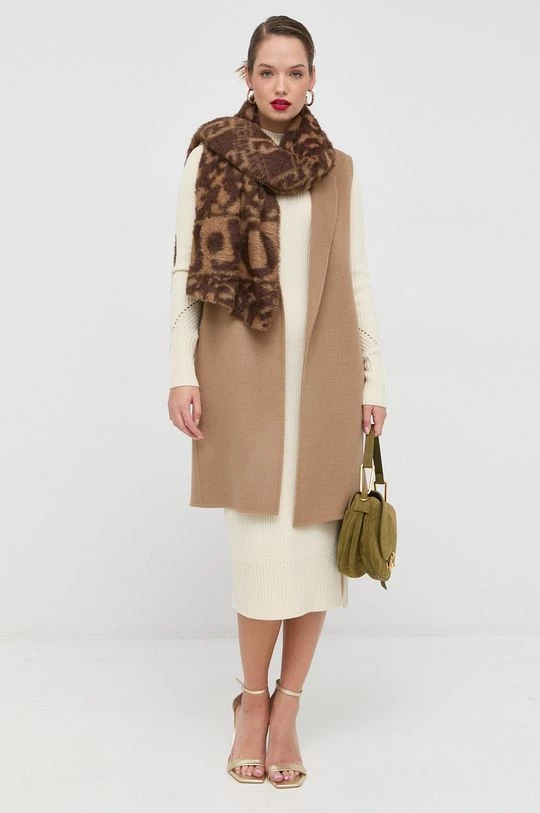 Γυναικεία Φορέματα Μάλλινο φόρεμα Patrizia Pepe μπεζ, 2 Γυναικεία Φορέματα Μάλλινο φόρεμα Patrizia Pepe μπεζ, - Image 2