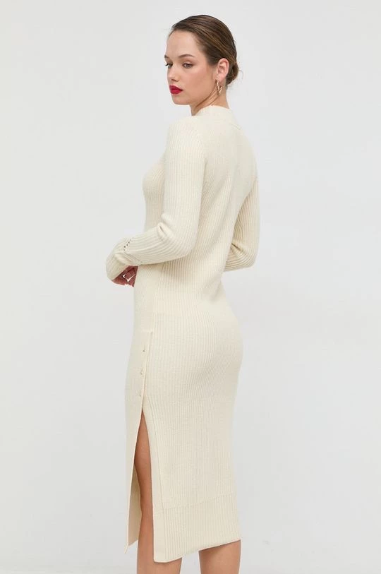 Γυναικεία Φορέματα Μάλλινο φόρεμα Patrizia Pepe μπεζ, 3 Γυναικεία Φορέματα Μάλλινο φόρεμα Patrizia Pepe μπεζ, - Image 3