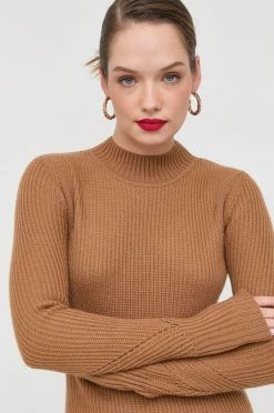 Γυναικεία Φορέματα Μάλλινο φόρεμα Patrizia Pepe καφέ, -Φτηνός Patrizia Pepe Κατάστημα unnamed file 992